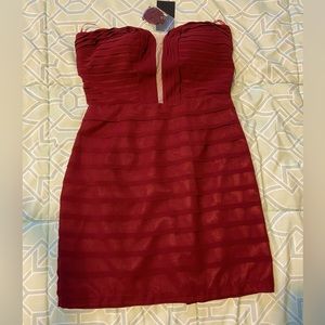 Soloist Bandage Dress, Strapless, Size Large